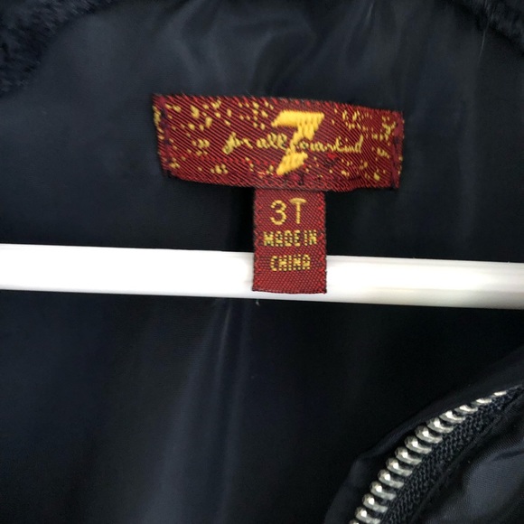 7 For All ManKind Boys Jacket 3t navy luxury designer windbreaker - Picture 3 of 7